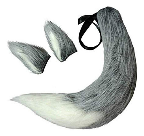 Disfraz Mujer - Bstang Wolf Fox Tail Y Clip Ears Kit Hallowe