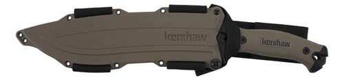 Cuchillo De Caza Kershaw Camp 10 - Machete Color Canela, Cuc