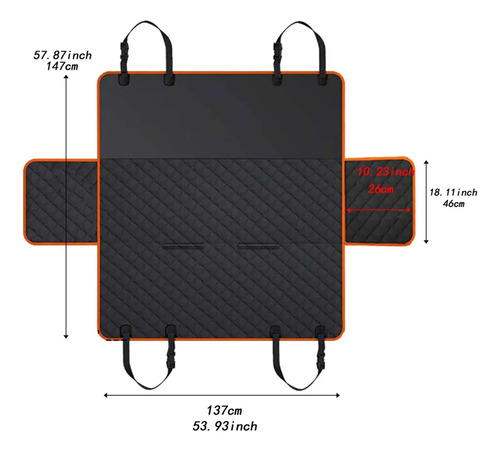 Funda Impermeable Protector Cubre Asiento Auto Perro Mascota