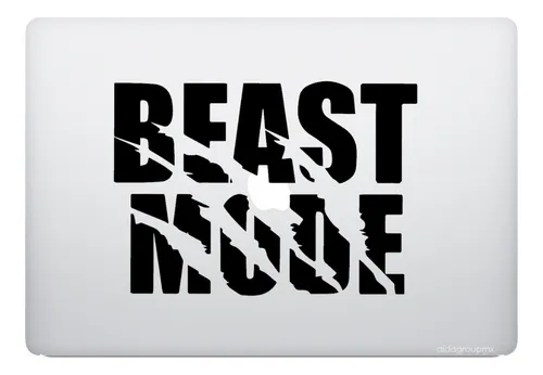 comprar Calcomanía Sticker Para Laptop Beast Mode Modo Bestia Gym