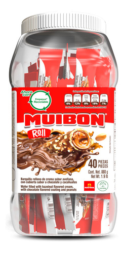 Muibon | Oblea Rellena De Crema Con Sabor A Avellana Con Rev