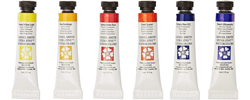 Daniel Smithextra Fine Essentials Watercolor, 6 Tubos,, 5ml