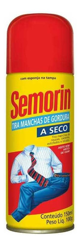2 Tira Manchas Gordura Semorin A Seco Roupas Carpete 150 Ml