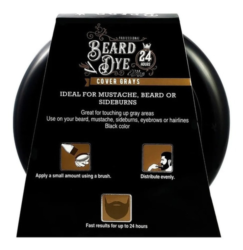 Cera Rolda Beard Negra Tinte Cu - g a $46999