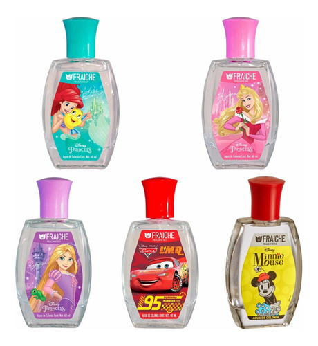 4 Perfumes Disney Mickey Minnie Frozen Toy Story Fraiche