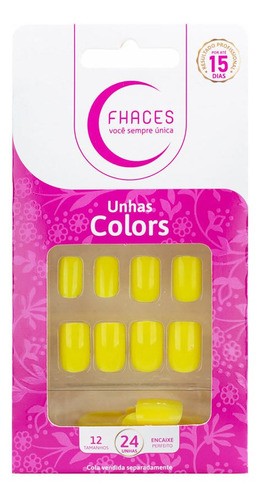 Fhaces Unhas Colors Citrus 24 Unidades