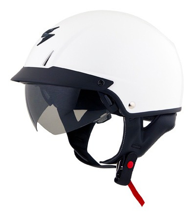 Casco Scorpion Exo Exo-c110 Open-face Blanco Brilloso