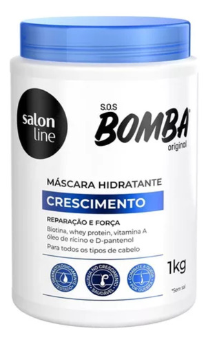 Máscara De Hidratação Salon Line Bomba Original S.o.s 1kg