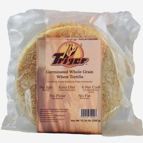 Tortillas Triger Grano Entero Trigo Germinado Keto Low Carb