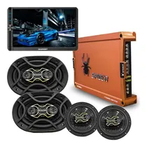 Comprar Combo Radio Multimedia + Potencia + Parlantes 6 Y 6x9''