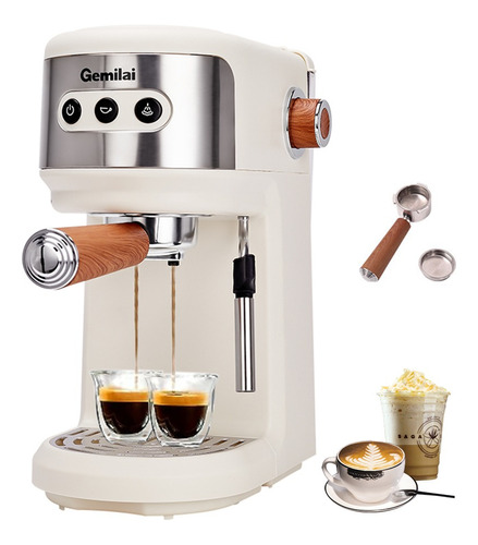 Cafetera Crm3023 Semiautomática, Portátil Y Blanca De 120v