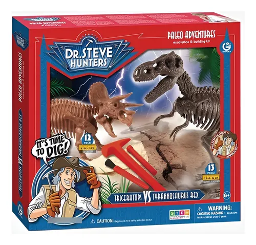 Dinosaurios Paleo Adventures T-rex Vs Triceratops Didáctico