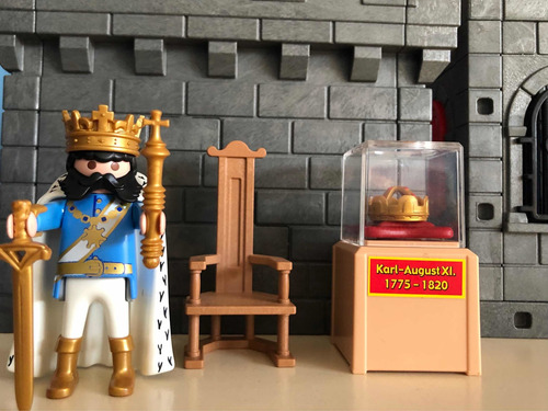 Playmobil, Figura De Museo,rey Karl August Xi Con Accesorios