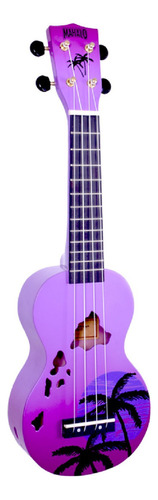 Ukulele Mahalo Hawaii Paisen Púrpura