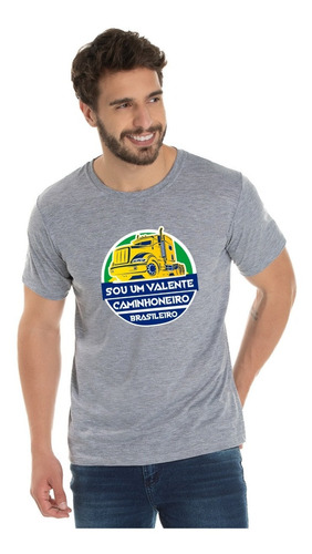 Camiseta Para Caminhoneiro - Valente Caminhoneiro Brasileiro