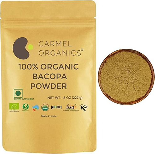 Carmel Organics Bacopa Monnieri/brahmi Plant Powder || Cert.