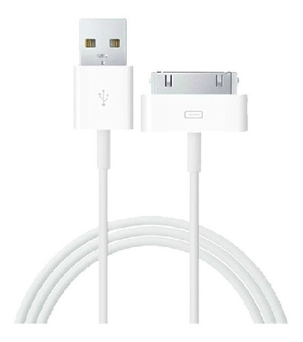 Imagen 1 de 1 de Cable Cargador Usb 30 Pines P/ Apple iPhone 3 / 4 iPad 2 / 3