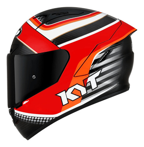 Casco Kyt Nx Race Carbon Pirro Tricompuesto, color rojo, talla 59/60 - L