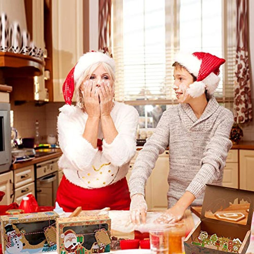 Imagen 7 de 7 de 15 Cajas De Regalo De Galletas De Navidad