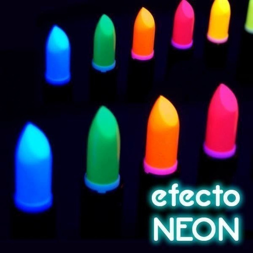 Lapiz Labial Fluo Neon Maquillaje Artistic Glow Cotillon X10