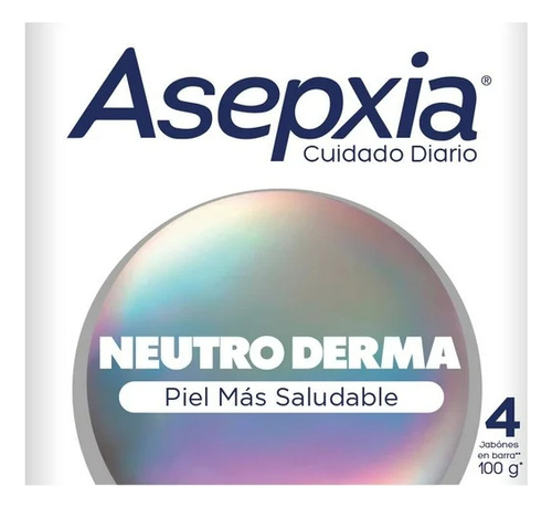 Jabón En Barra Asepxia Cuidado Diario 4pzas