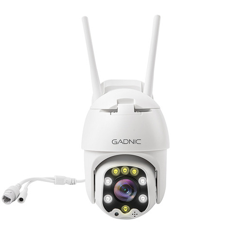 Imagen 3 de 5 de Camara Domo Exterior Seguridad Ip Full Hd 1080p Wifi 320° Color Blanco