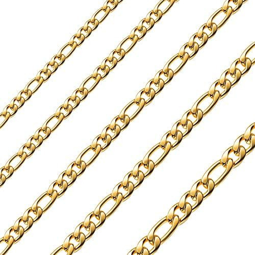 Estendly Collar De Cadena De 16 Pulgadas Chapado En Oro De 