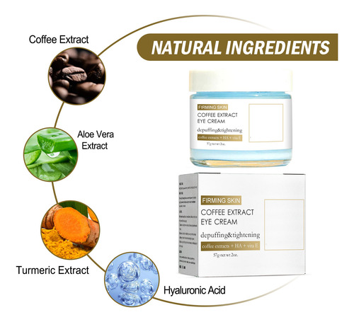 Coffee Extract Eye Cream, Fade Dark Circles 30ml