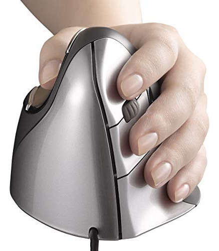 Ratón Ergonómico Vertical Evoluent Vm4l Con Cable Usb