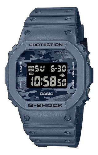 Reloj G-shock Dw-5600ca-2cr Protection-azul