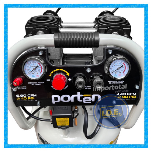 Compresor Odontológico 2 Hp * 50 Lt Semi Silencioso / Porten