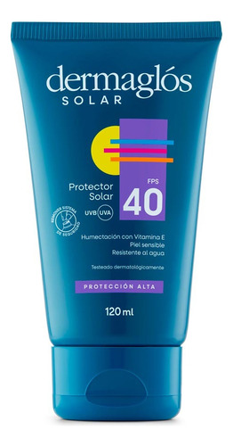Dermaglós Protector Solar Crema Fps40 Protección Alta X120ml