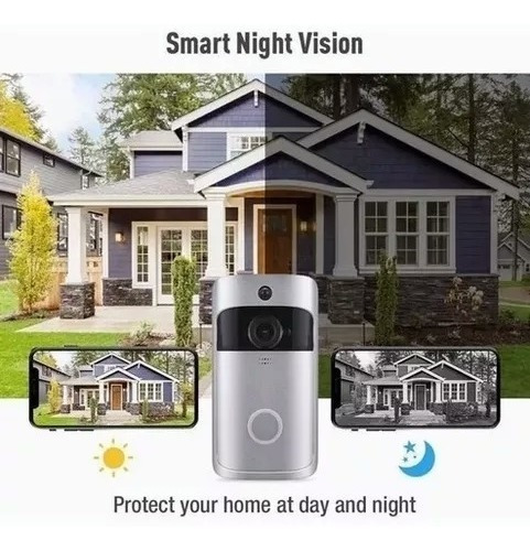 Timbre De Video Inteligente Wifi Inalámbrica Audio Cámara