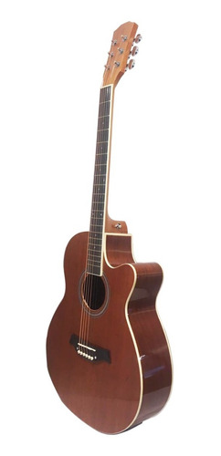 Imagen 6 de 10 de Guitarra Electroacústica Cuerdas De Acero Micrófono Funda