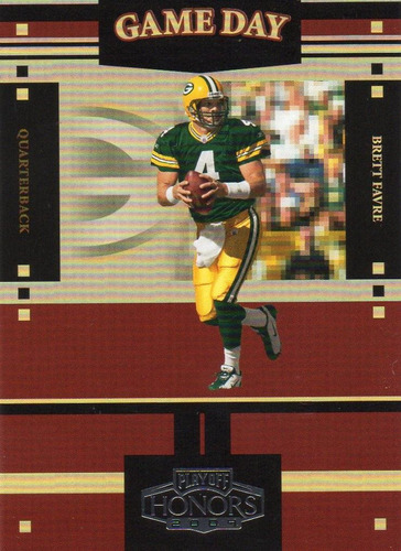 2004 Playoff Honors Game Day Brett Favre Packers /1750