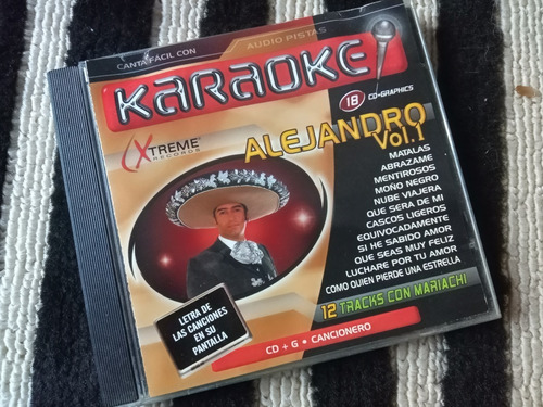 Alejandro Fernandez Cd Karaoke