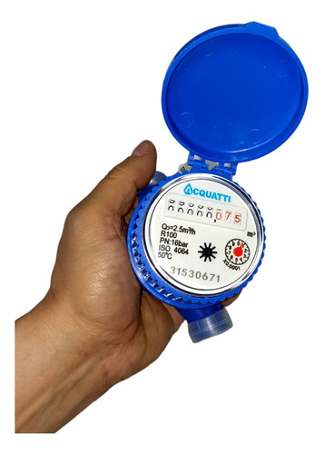 Imagen 3 de 9 de Contador Agua Chorro Unico 1/2 Plastico