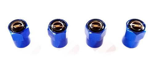 Tapa Valvulas Para Ruedas Color Azul Con Logo Opel