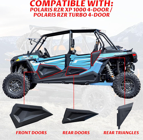 Paneles De Puerta Inferior Polaris Rzr Xp4 1000, Insert...