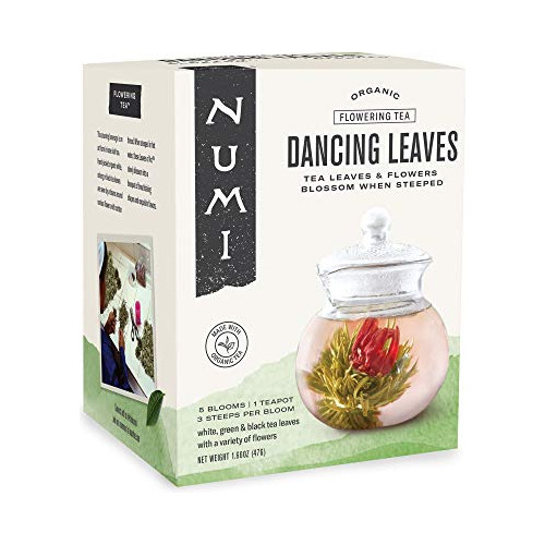 Organic Tea Dancing Leaves Flowering Tea Gift Set, 5 Te...