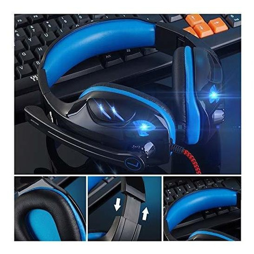 Diadema Gamer Con Microfono Para Pc, Ps4, Xbox One.maxin Aur
