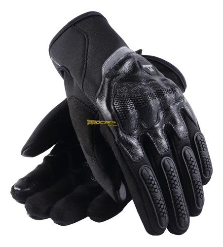 Guantes Para Moto Protección Cuero Y Microfibra Masontex