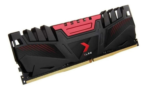 Imagem 2 de 2 de Memória RAM XLR8 color preto/vermelho 8GB 1 PNY MD8GD43200XR