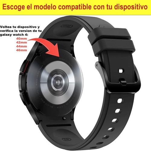 Case Con Cristal Templado Premium Para Galaxy Watch 4 Azul 44mm