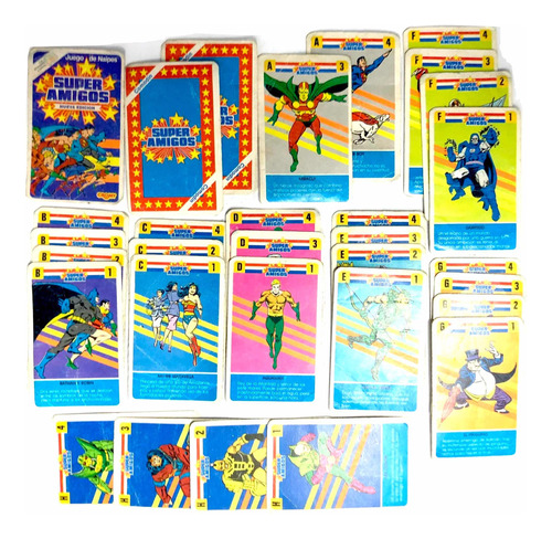 Cartas Superamigos Cromy 1985 Naipes De Juego Original Arg