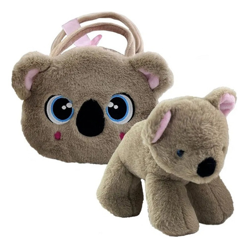 Pelucia Cutie Handbangs Koala Deluxe Com Bolsa Multikids