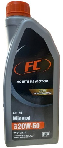 Aceite 20w-50 Mineral Fc