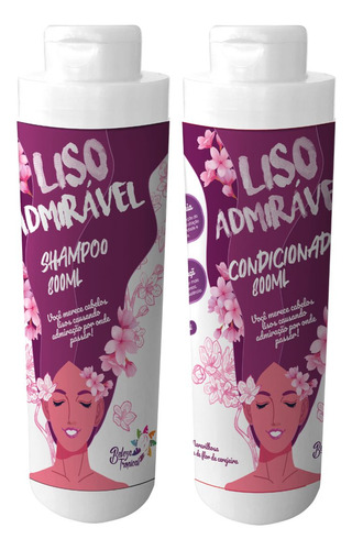 Shampoo E Condicionador 800ml Linha Liso Admirável Tropical