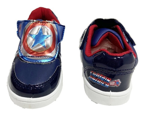 Imagen 2 de 4 de Tenis Para Niño Cápitan América Avengers Bubble Gummers