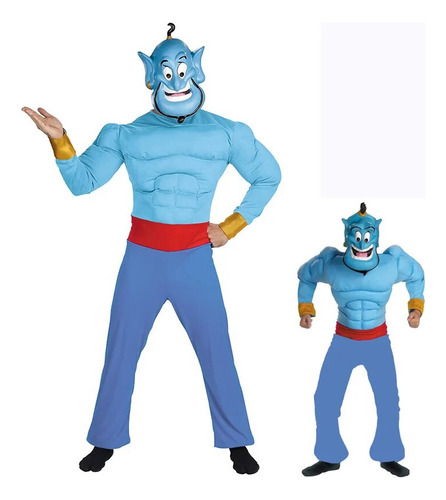 Disfraz Infantil De Aladdin's Genie Muscle, El Dios De La Lá
